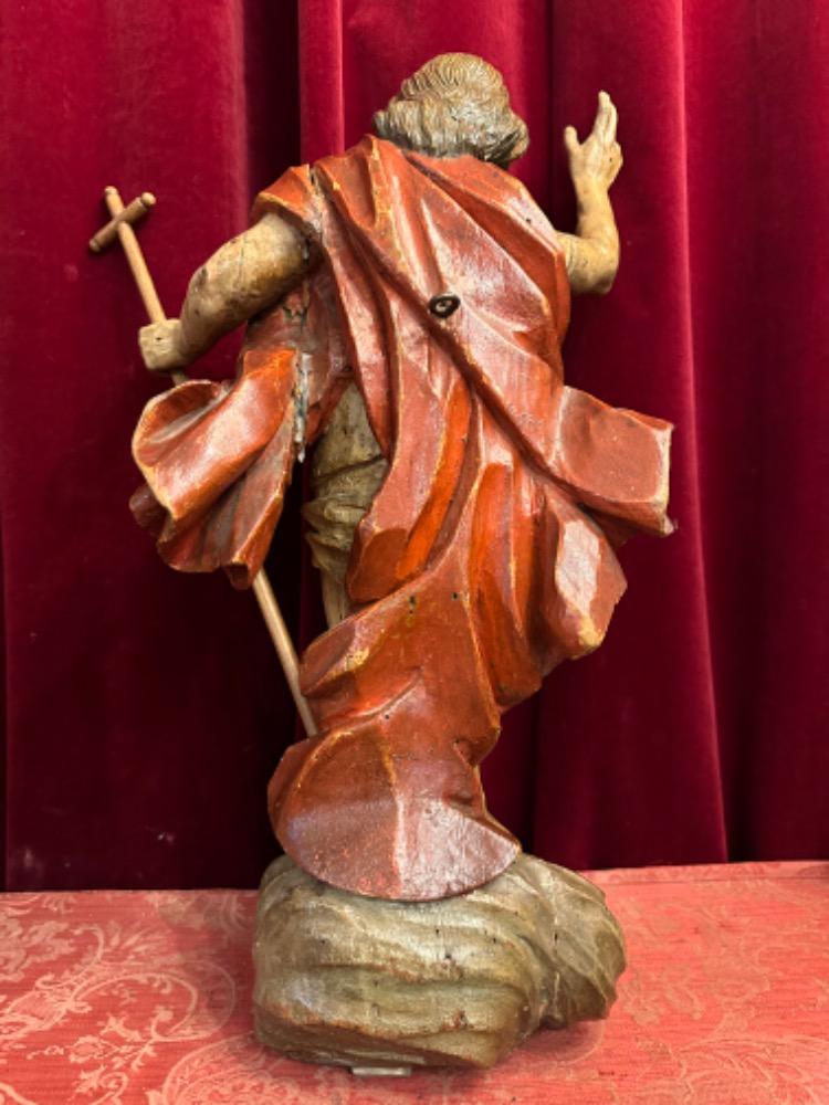 1 Baroque - Style Sculpture St. John Baptist