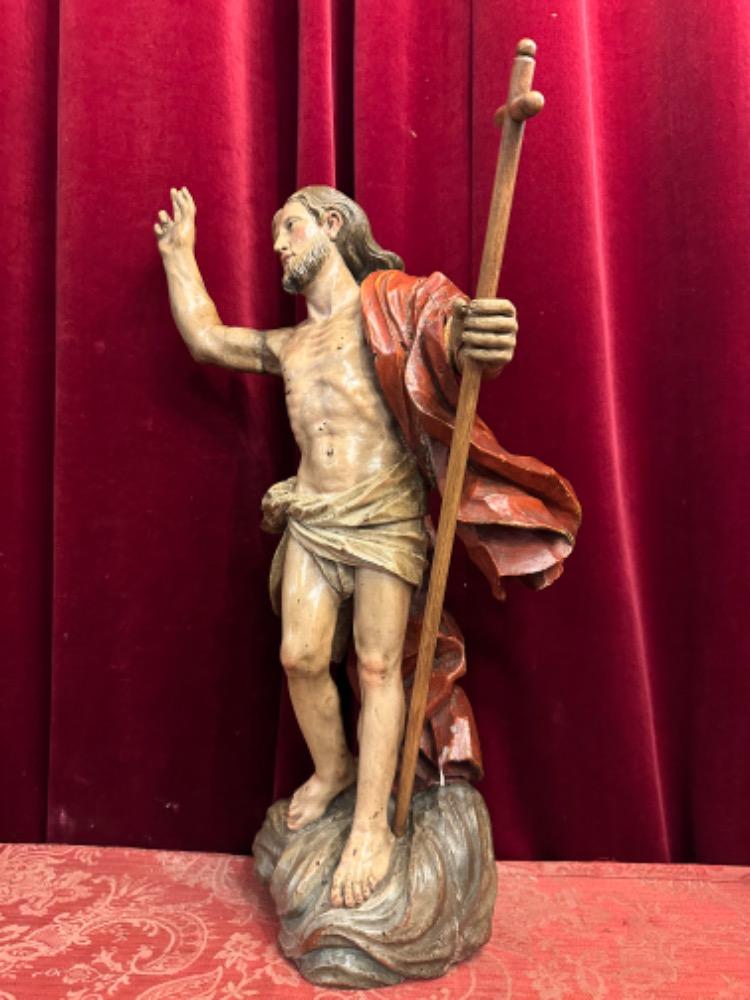 1 Baroque - Style Sculpture St. John Baptist