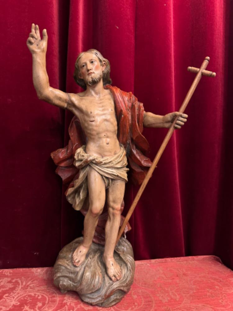 1 Baroque - Style Sculpture St. John Baptist