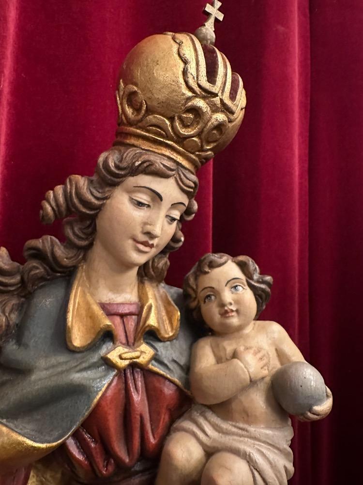 1 Baroque - Style Sculpture St. Mary With Child