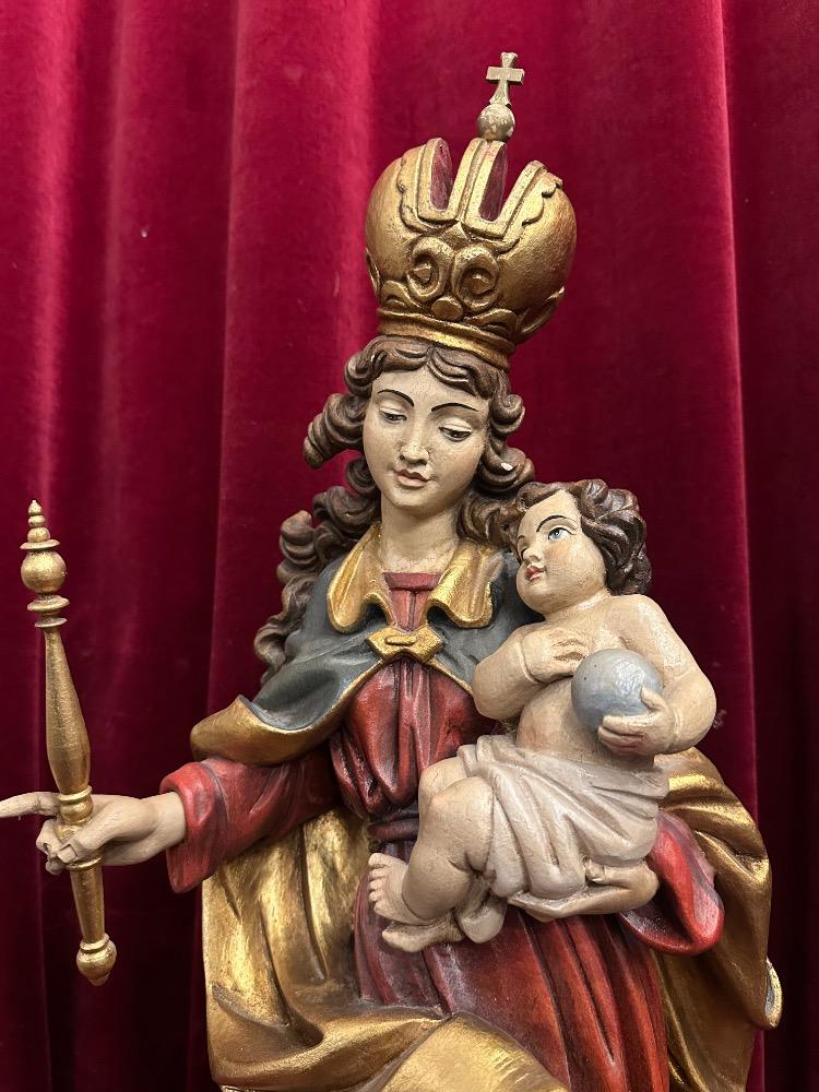 1 Baroque - Style Sculpture St. Mary With Child