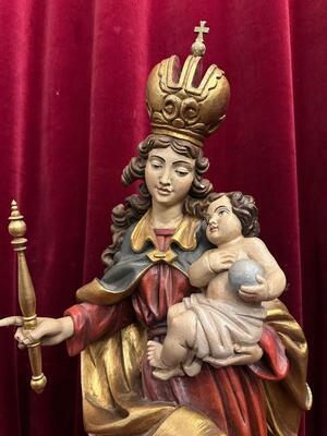 1 Baroque - Style Sculpture St. Mary With Child