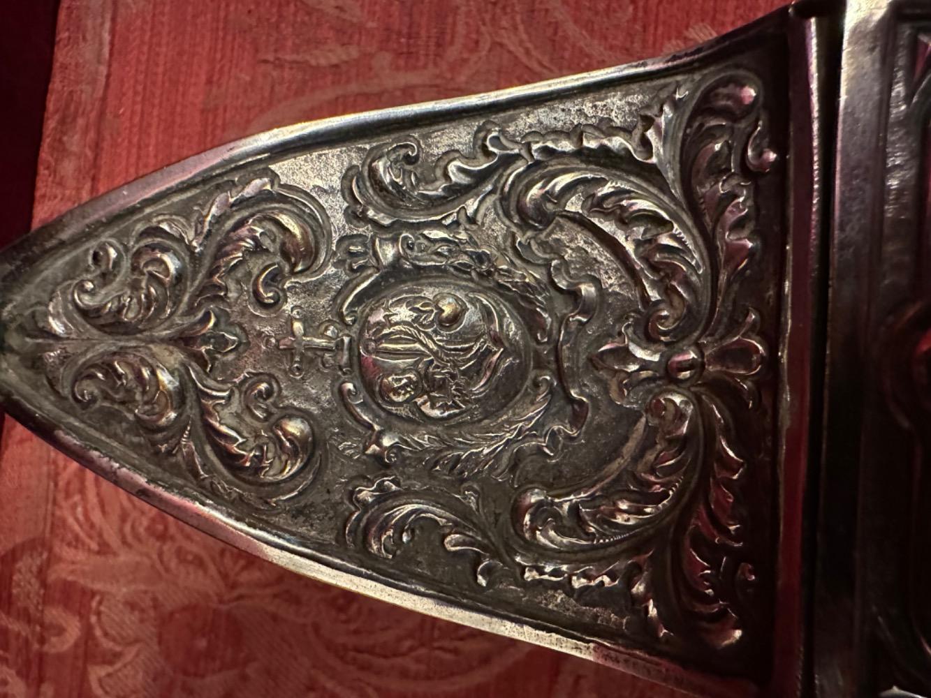 1 Baroque - Style Silver Boat With Spoon