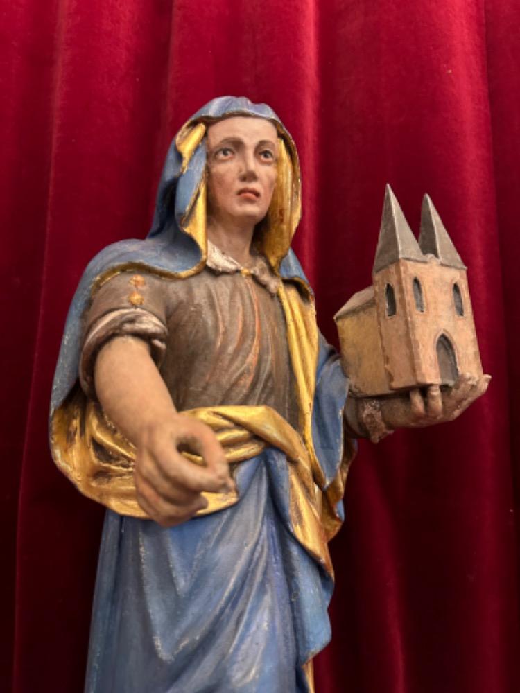 1 Baroque - Style St. Hedwig Sculpture