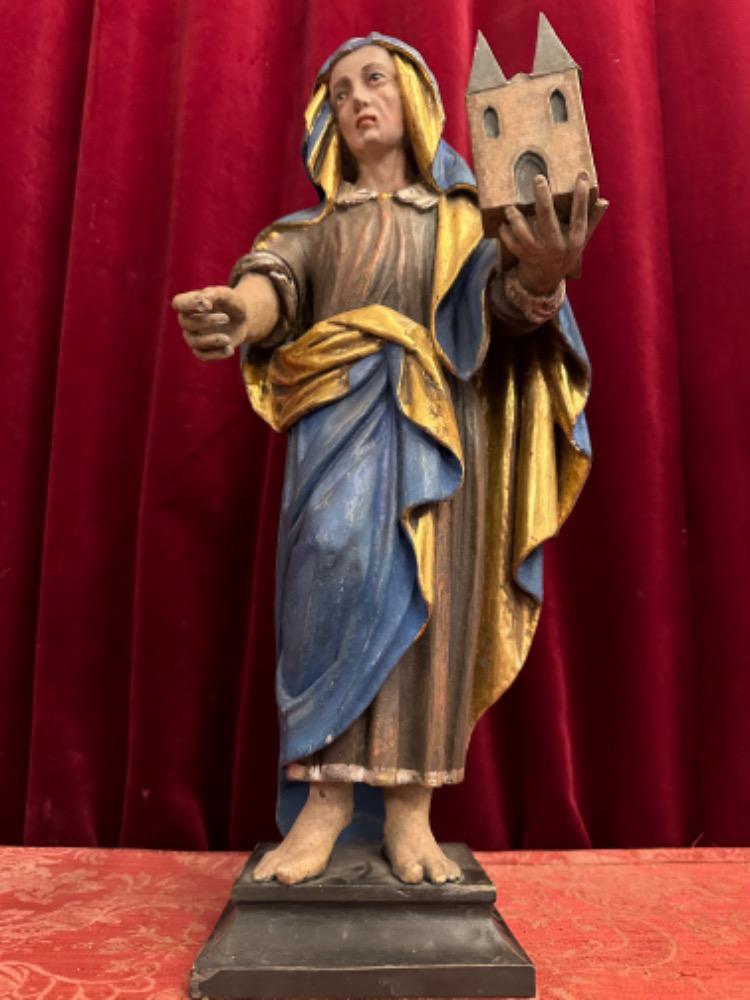 1 Baroque - Style St. Hedwig Sculpture