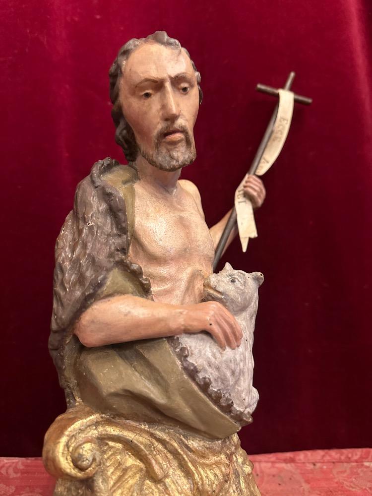1 Baroque - Style St. John Baptist Sculpture