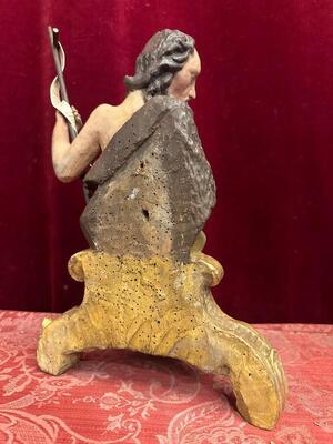 1 Baroque - Style St. John Baptist Sculpture