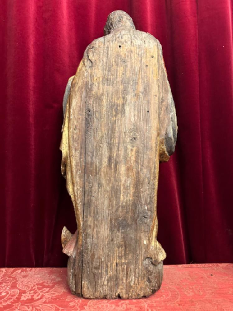 1 Baroque - Style St. Mary With Child Sculpture