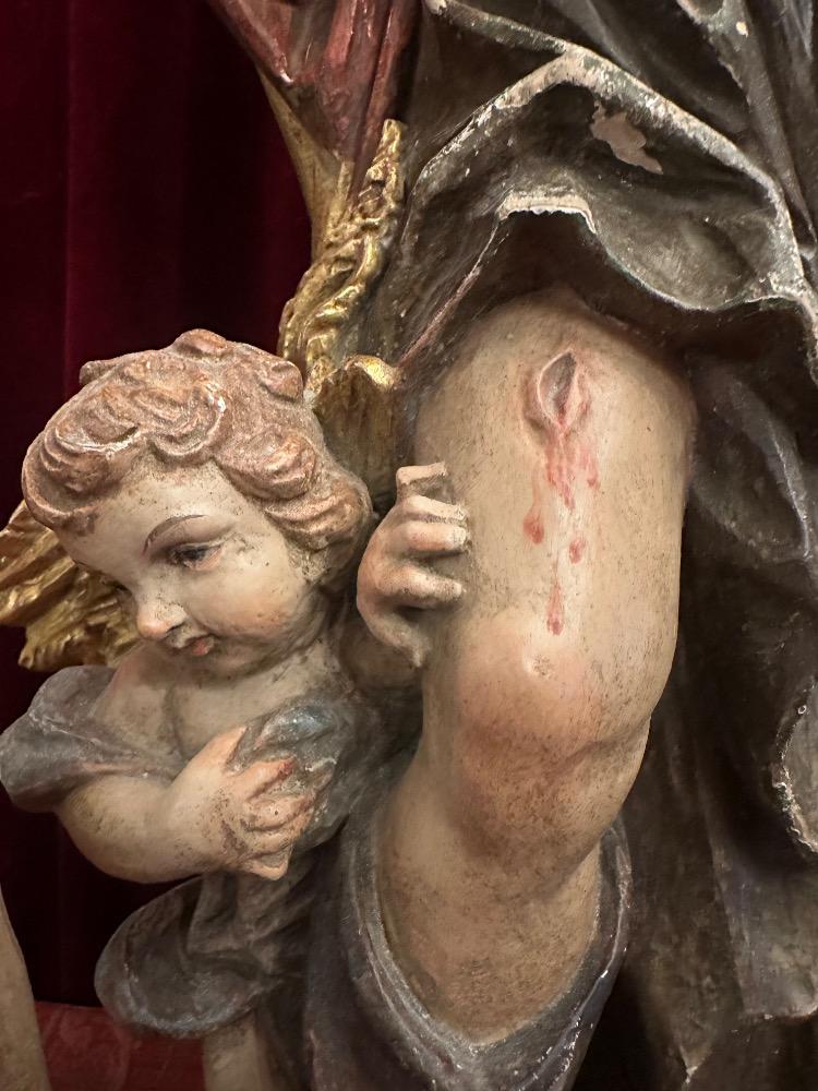 1 Baroque - Style St. Rochus Sculpture