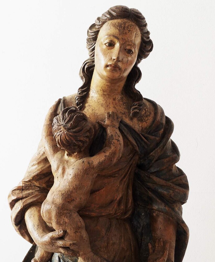 1 Baroque - Style Statue Madonna 