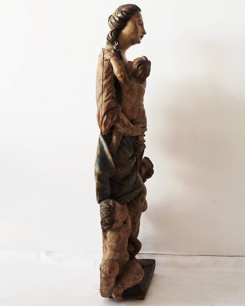 1 Baroque - Style Statue Madonna 