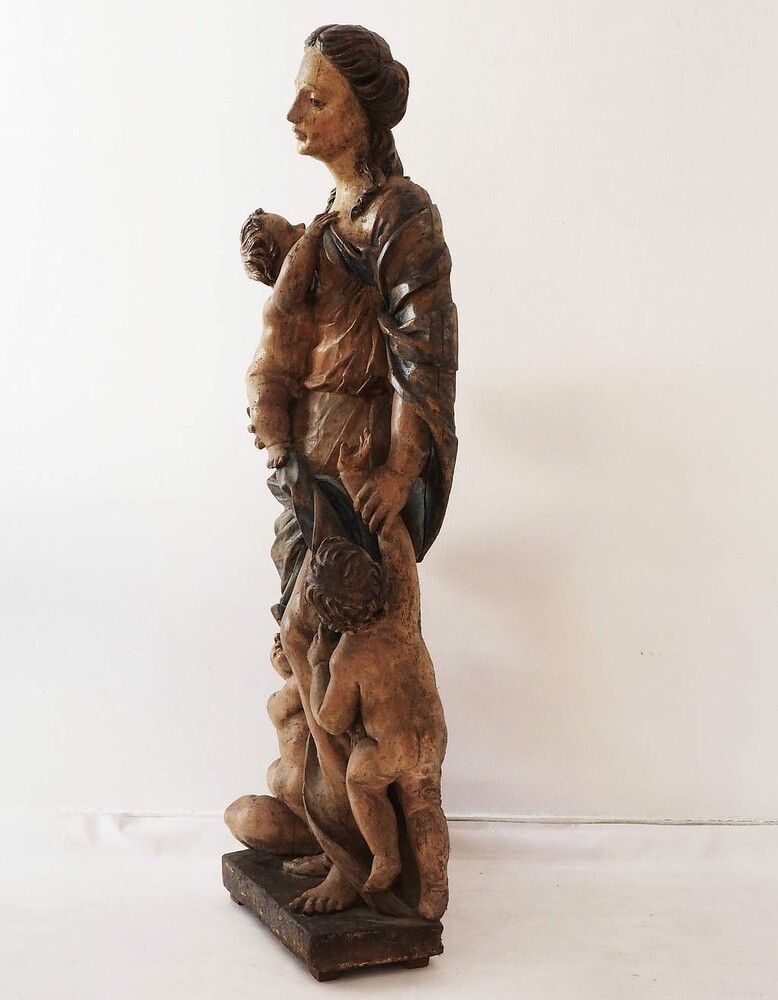 1 Baroque - Style Statue Madonna 