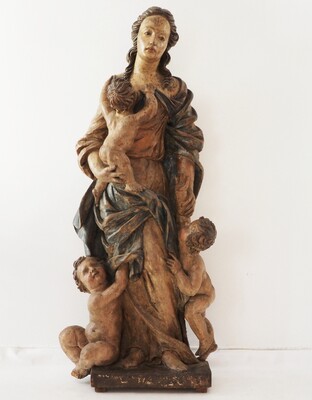 1 Baroque - Style Statue Madonna 