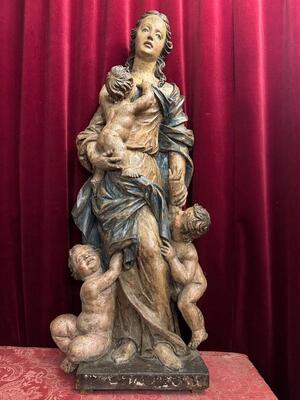 1 Baroque - Style Statue Madonna 