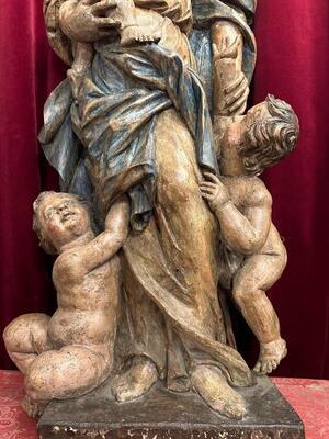 1 Baroque - Style Statue Madonna 