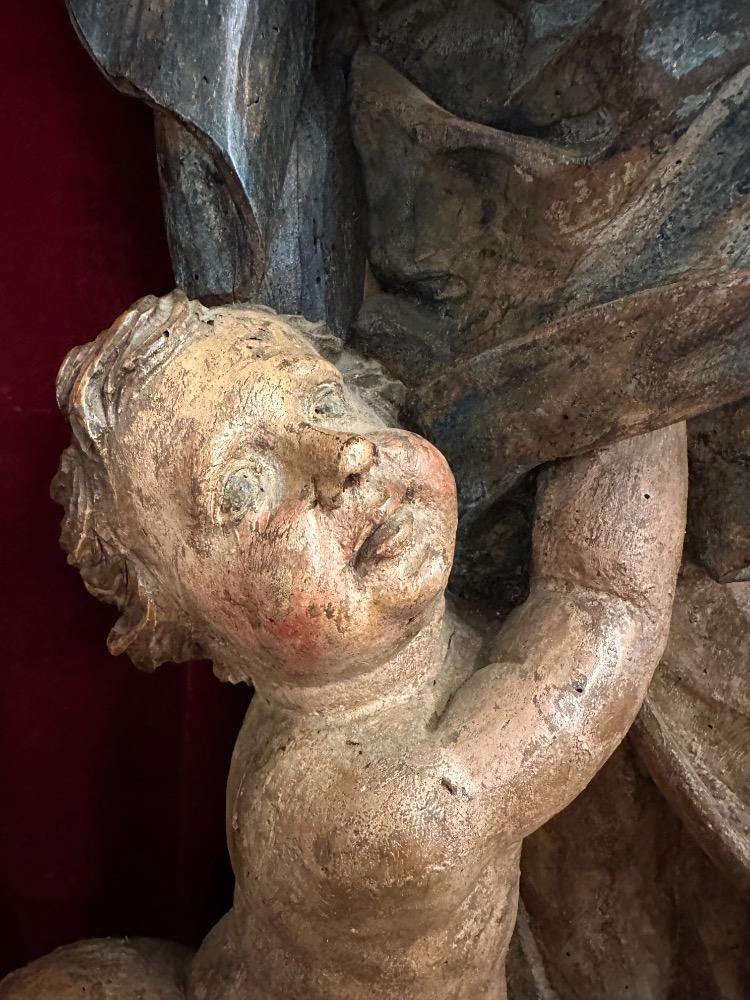 1 Baroque - Style Statue Madonna 