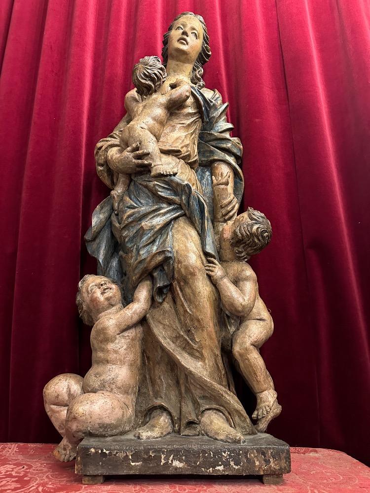 1 Baroque - Style Statue Madonna 