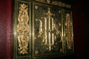 Tabernacle - Front style baroque en BRASS / BRONZE, DUTCH 19TH CENTURY