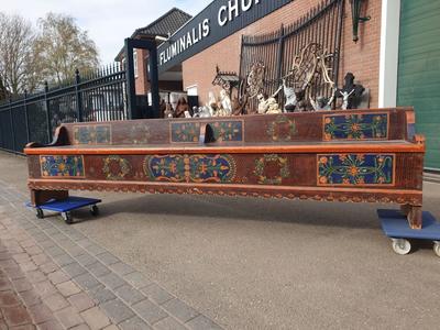 Bench  en Wood Polychrome,