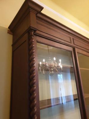 Bookcase  en Oak Wood / Glass, France 19th century