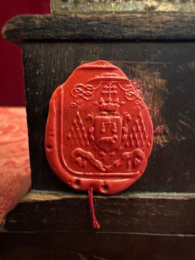 1  Buste - Reliquary Relic St. Vincentius A Paolo Twice Originally Sealed By Bouasse - Lebel, Paris 1865