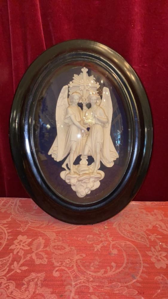 1  Carved Material Behind Glass Timber Frame