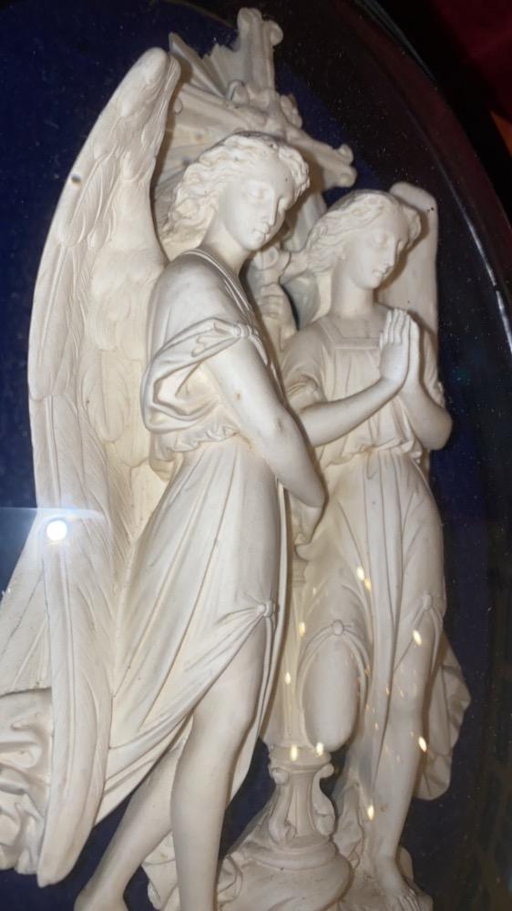 1  Carved Material Behind Glass Timber Frame