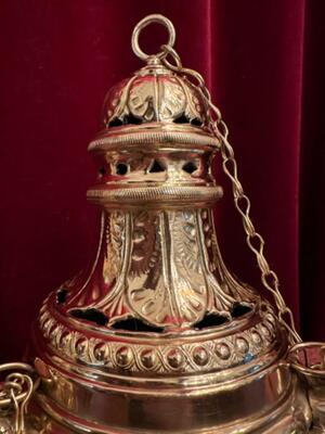 Censer  en Bronze / Polished and Varnished, Belgium  19 th century ( Anno 1840 )