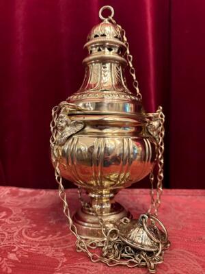 Censer  en Bronze / Polished and Varnished, Belgium  19 th century ( Anno 1840 )