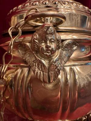 Censer  en Bronze / Polished and Varnished, Belgium  19 th century ( Anno 1840 )