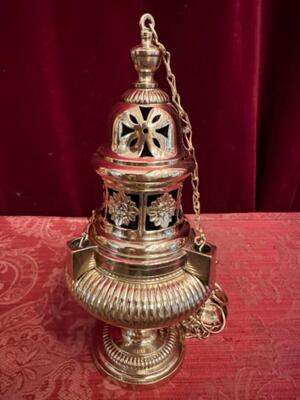 Censer. en Bronze / Polished and Varnished, Belgium  19 th century ( Anno 1865 )