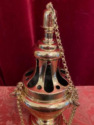 Censer  en Bronze / Polished and Varnished, Belgium 19 th century