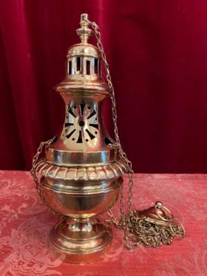 Censer  en Bronze / Polished and Varnished, Belgium 19 th century