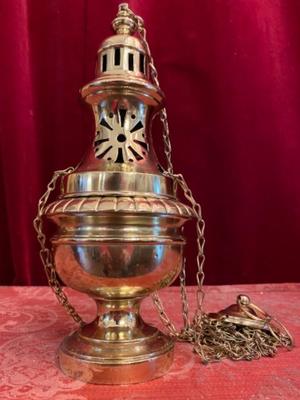 Censer  en Bronze / Polished and Varnished, Belgium 19 th century