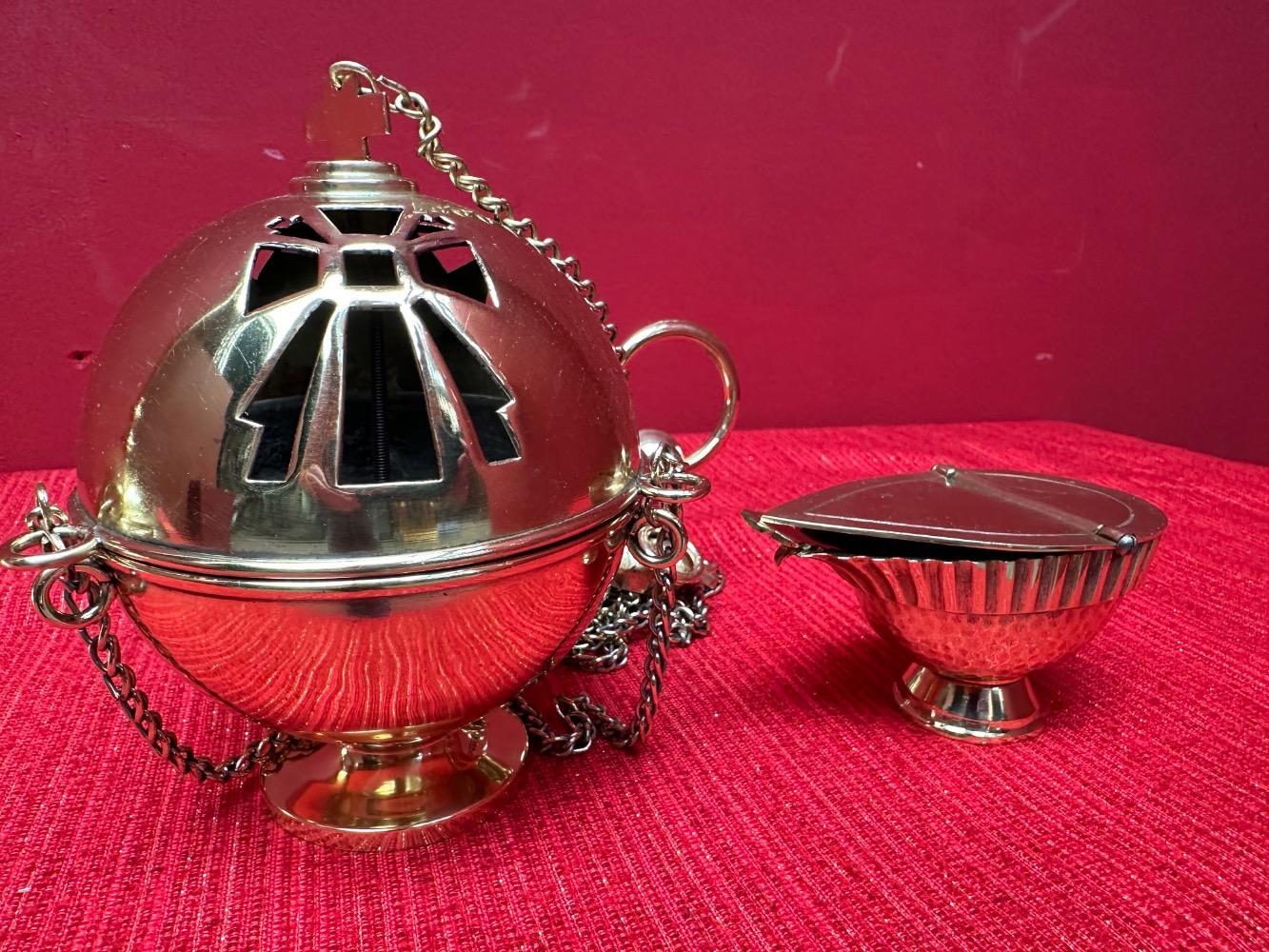 1  Censer-Stand  Complete With Censer And Boat