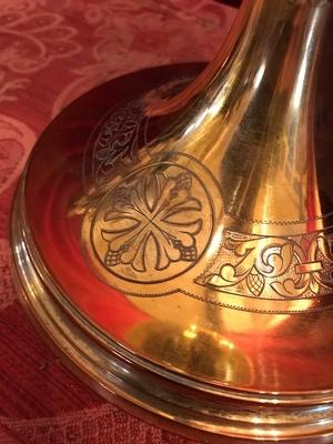 Chalice en full silver / Gilt, Belgium 19th century