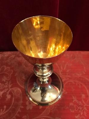 Chalice en Silver Cuppa / Brass Gilt / Plated Silver, Belgium 20th century