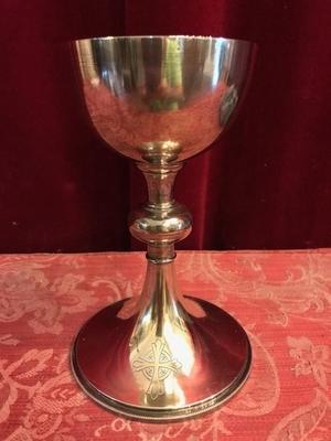 Chalice en full silver, France 19th century