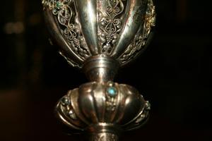 Chalice en silver, France 19th century