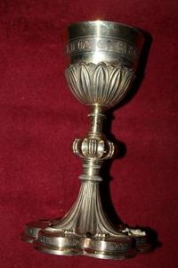 Chalice en full silver, Belgium 19th century