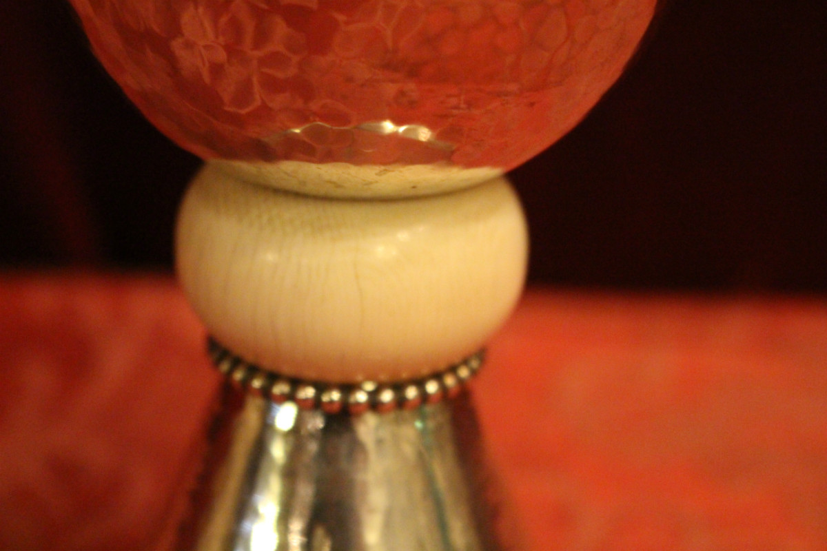 1  Chalice  Hand - Hammered / Full Silver / Ivory.