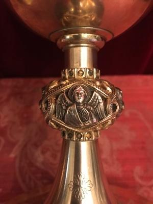 Chalice With Original Paten All Silver en full silver, Belgium 20th century