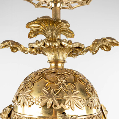 Chandelier  en Brass / Bronze , Belgium  19 th century