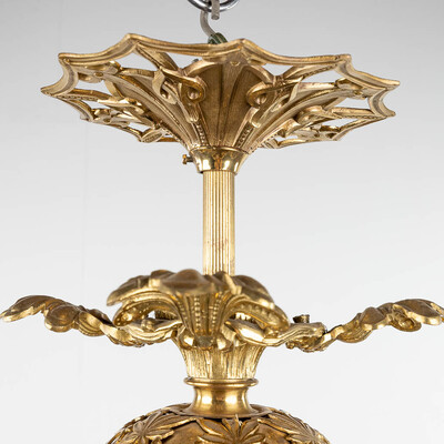 Chandelier  en Brass / Bronze , Belgium  19 th century