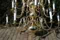 Chandelier en BRASS, DUTCH 19TH CENTURY