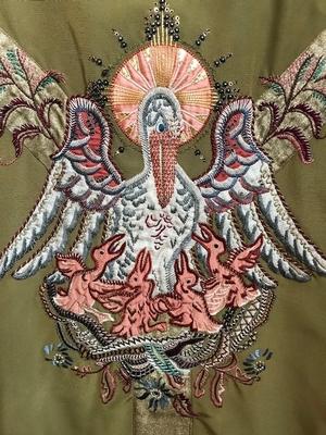 Chasuble By Stadelmayer Nijmegen Holland en hand embroidered, Dutch 20th century