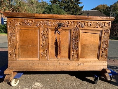 Chest en Oak, 1807