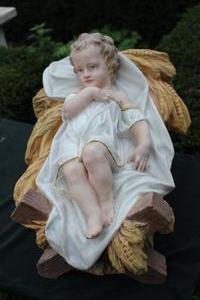 Child Jesus en Terra-Cotta polychrome, France 19th century