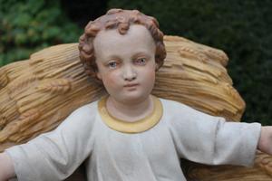 Child Jesus en PLASTER POLYCHROME, Belgium 19th century