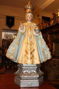 Child Jesus Of Praque en plaster polychrome, France 19th century